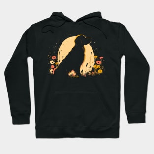 Women's Golden Retriever Lover Dog Owner Wildflower art Hoodie